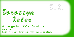 dorottya keler business card